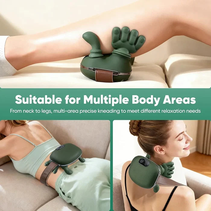 Smart Shiatsu Neck & Shoulder Massager with Heat – Deep Kneading Pain Relief Device
