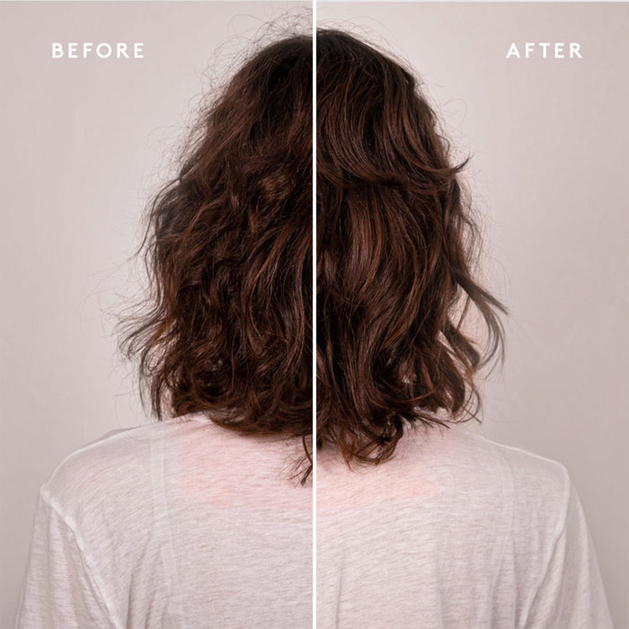 Before and after results of using Virtue Smooth Conditioner variant: 2 fl oz (Travel)