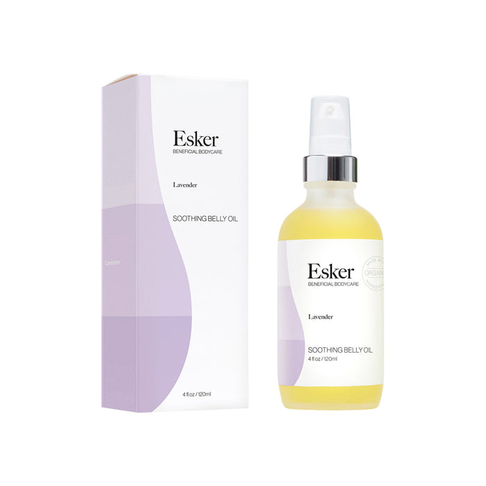 Esker Soothing Belly Oil Size variant: 4 fl oz main image.