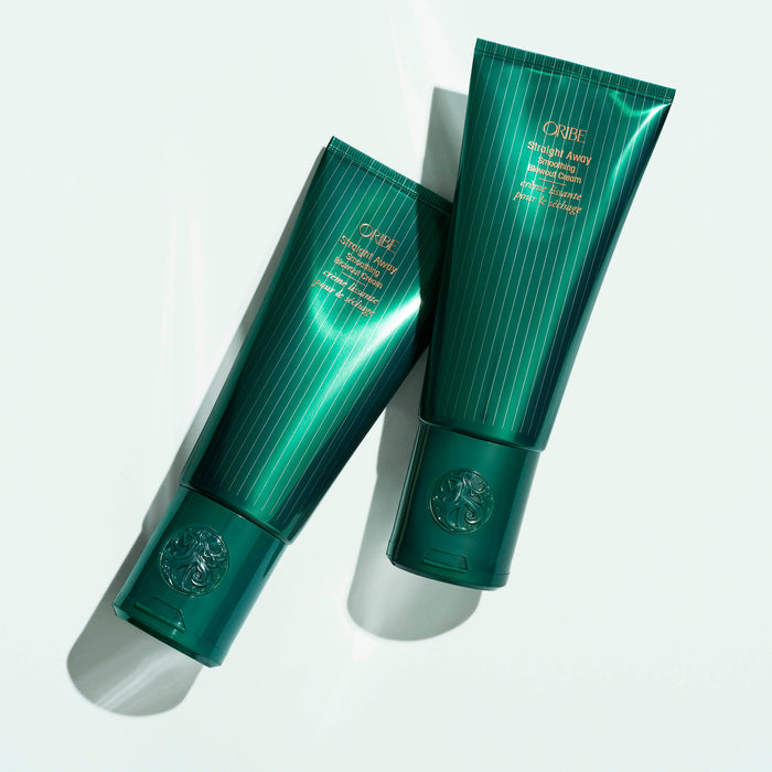 Lifestyle image of Oribe Straight Away Smoothing Blowout Cream for Curly Hair