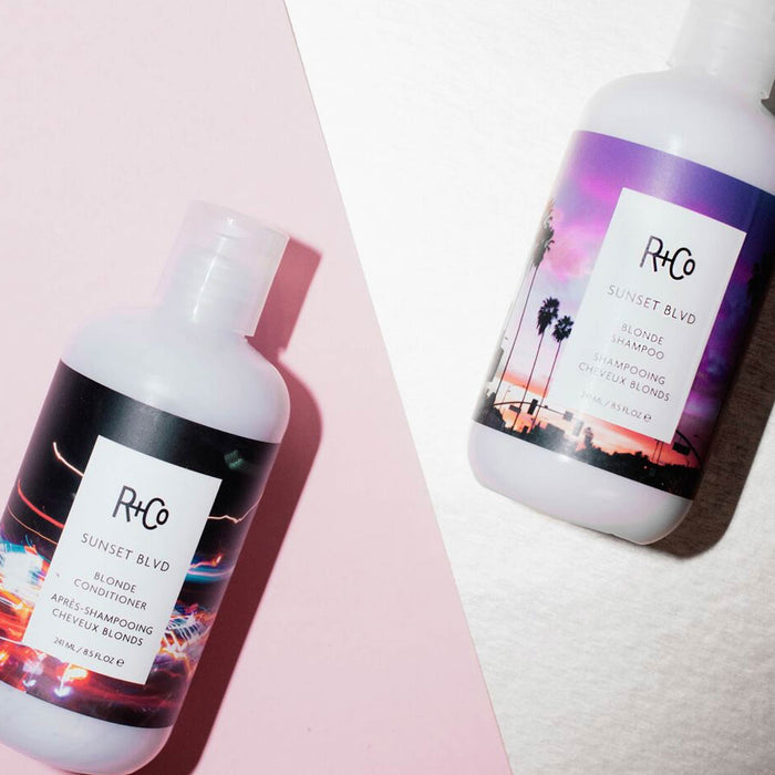 Lifestyle image of R+Co Sunset Blvd Daily Blonde Conditioner