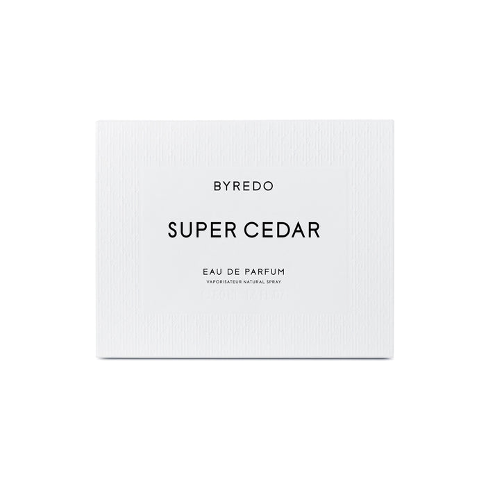 Image of a closed Byredo Super Cedar Eau de Parfum variant: 1.7 fl oz