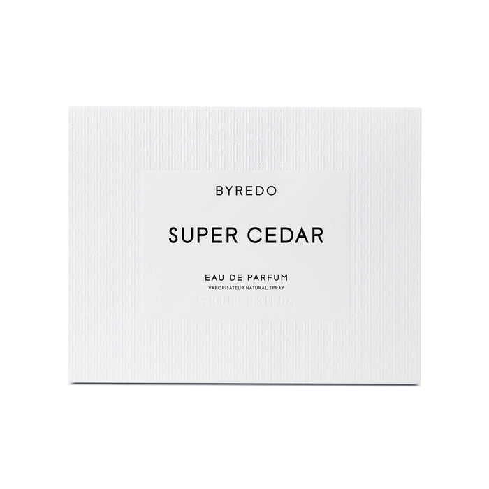 Image of the Byredo Super Cedar Eau de Parfum variant: 3.4 fl oz box