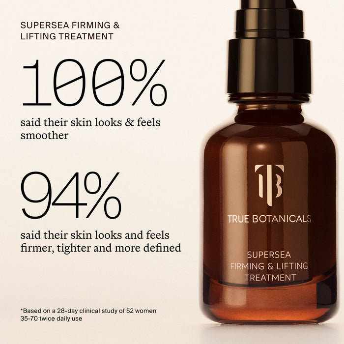 Lifestyle image of True Botanicals SuperSEA Firming & Lifting Treatment