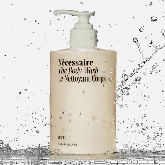Lifestyle image of Nécessaire The Body Wash Hinoki variant: Default Title