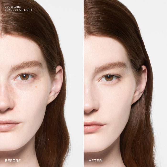 Model image of Victoria Beckham Beauty The Foundation Drops variant: 0 Fair Light - Very Fair Light With Cool Undertones