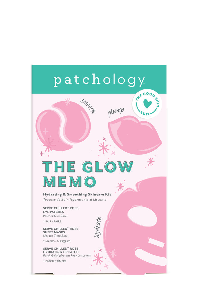 Patchology The Glow Memo Hydrating & Smoothing Skincare Kit main image