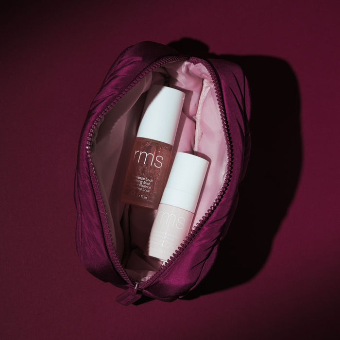 Lifestyle image of RMS Beauty The Mini Prime & Set Pouch (Limited Edition)
