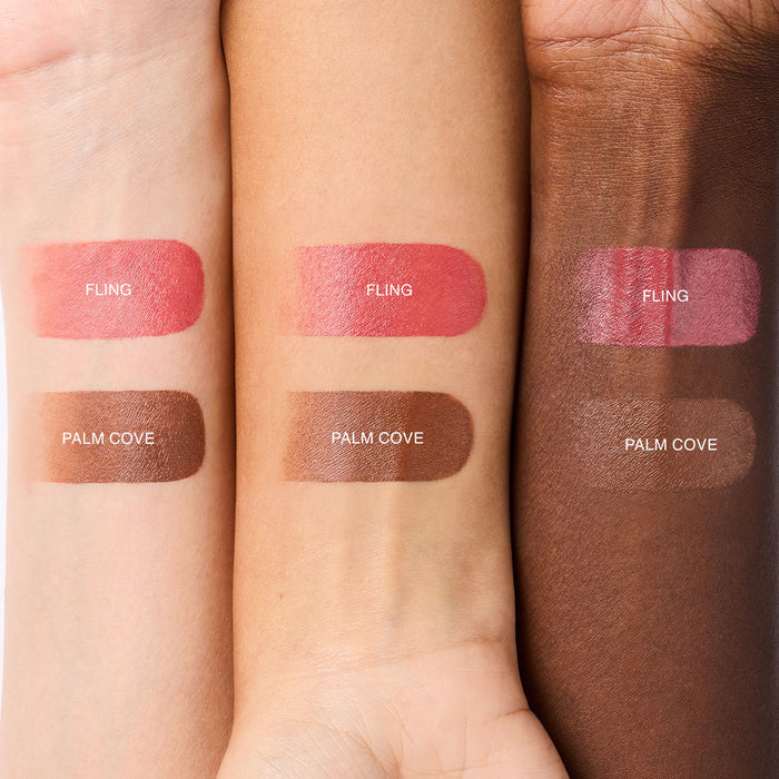 An arm swatch of Nars The Multiple Mini Blush & Sculpt Duo
