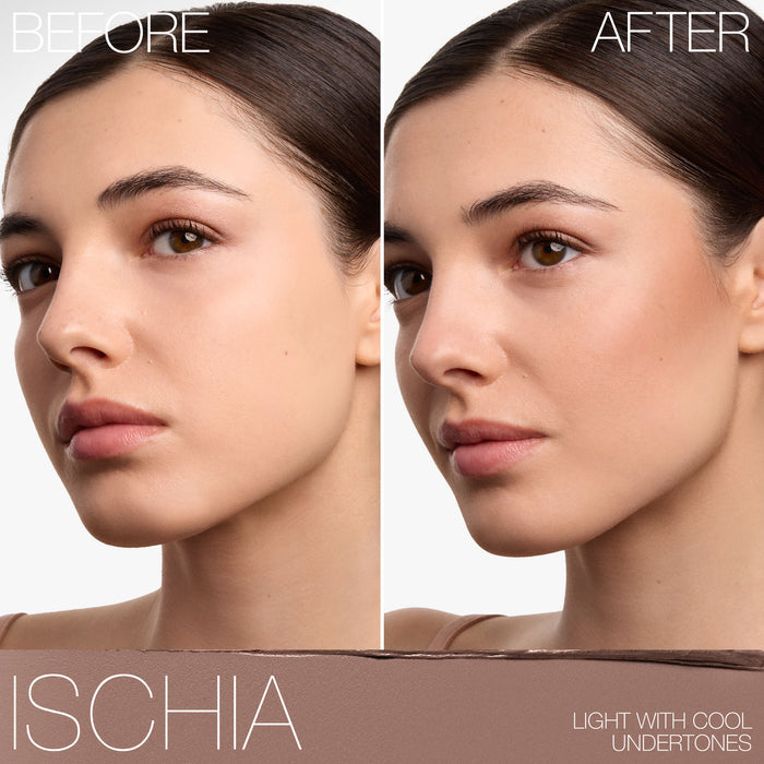 Before and after results of using   variant: Ischia