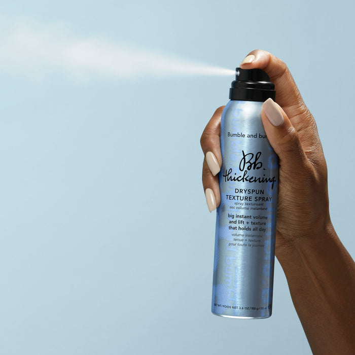 Lifestyle image of Bumble and Bumble Thickening Dryspun Texture Spray variant: 3.6 oz