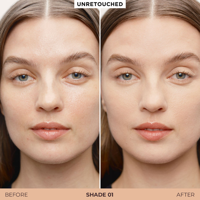 Before and after results of using   variant: 01