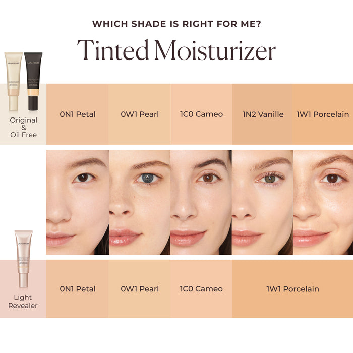 Model image of Laura Mercier Tinted Moisturizer Oil Free Broad Spectrum SPF 20 variant: Petal