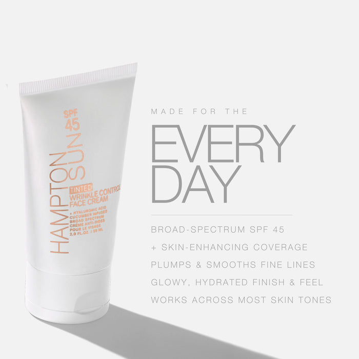 Information related to Hampton Sun Tinted Wrinkle Control Face Cream SPF 45
