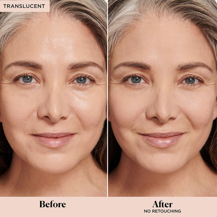 Before and after results of using   variant: Translucent