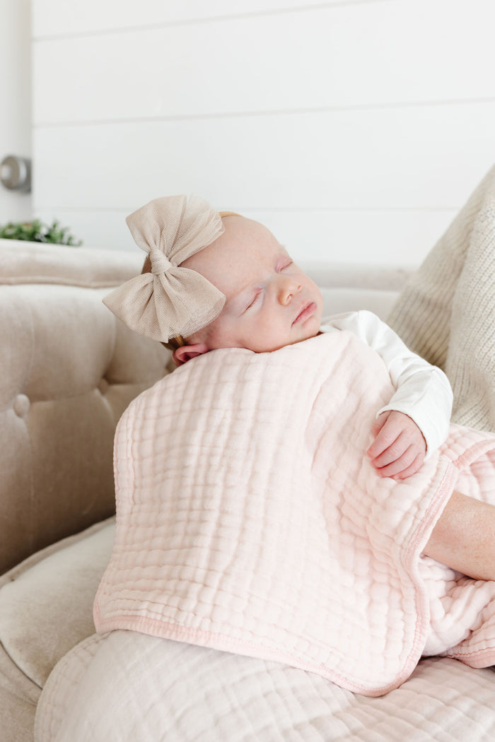 Tulle Bow - Sand