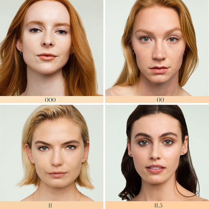 A shade comparison of RMS Beauty UnCoverup Concealer variant: 00