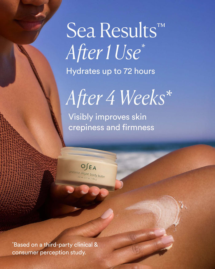 Clinical results showing hydration up to 72 hours and improved crepiness and firmness after four weeks