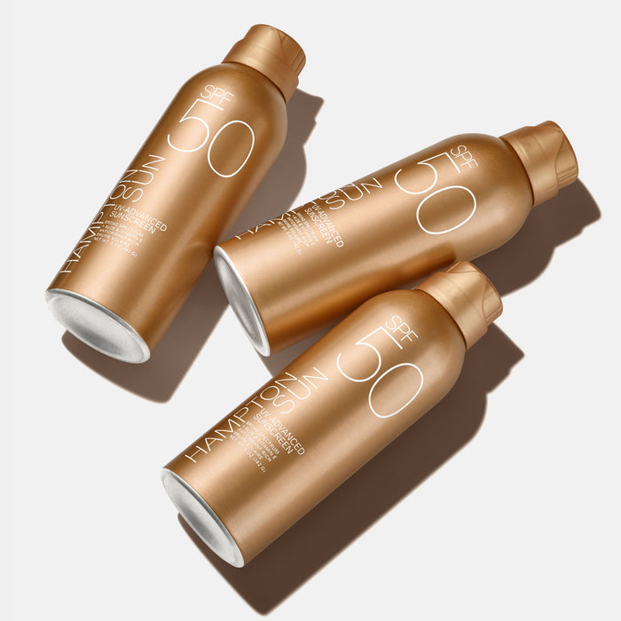Top-view image of Hampton Sun UV-Advanced Sunscreen Mist SPF 50
