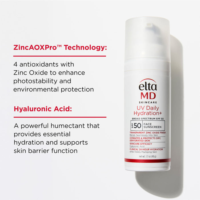 Information related to EltaMD UV Daily Hydration+ Broad Spectrum SPF 50