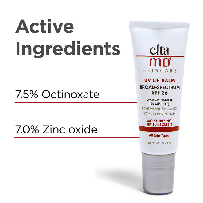 Information related to EltaMD UV Lip Balm Broad-Spectrum Lip Sunscreen SPF 36