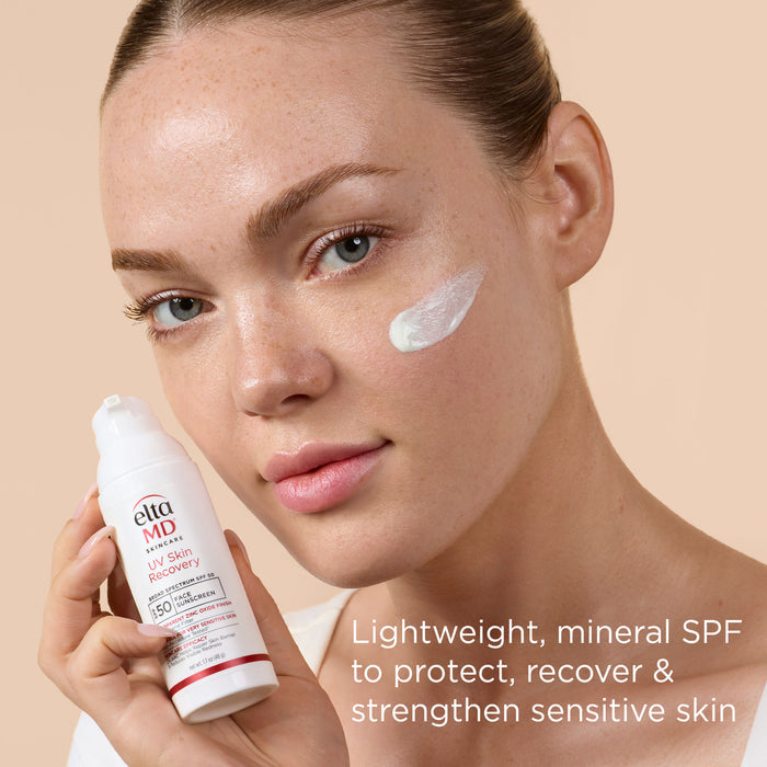 Model image of EltaMD UV Skin Recovery Broad Spectrum SPF 50