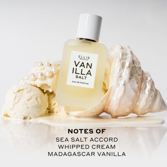 Lifestyle image of Ellis Brooklyn Vanilla Salt Eau de Parfum variant: 1.7 fl oz