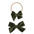 Velvet - Olive Bow