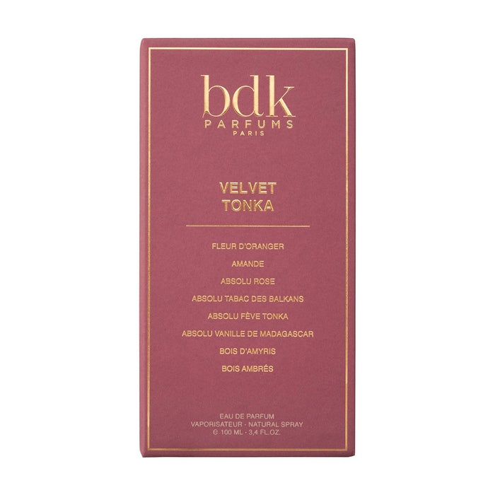Image of the BDK Parfums Velvet Tonka Eau de Parfum box