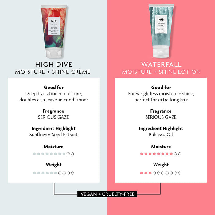 Information related to R+Co Waterfall Moisture and Shine Lotion