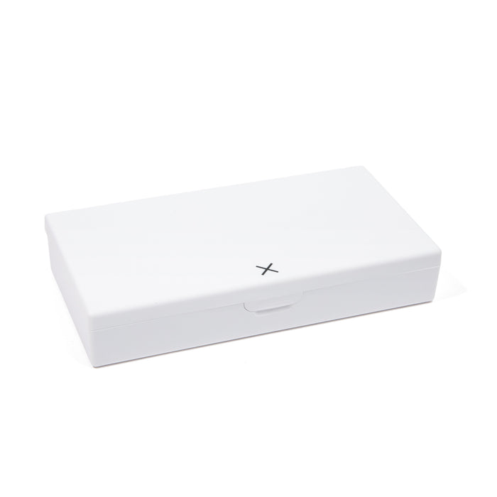 Image of a closed Port and Polish White AM/PM Pill Box