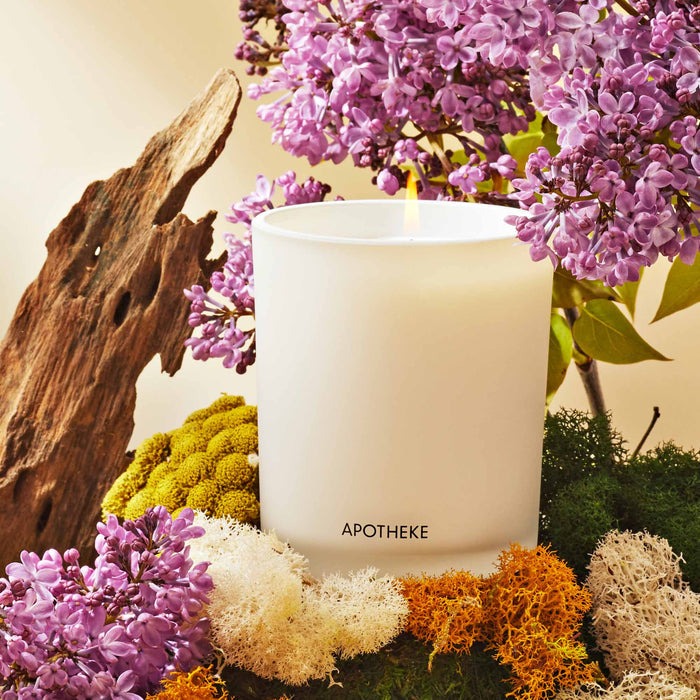 Lifestyle image of Apotheke White Vetiver Classic Scented Candle
