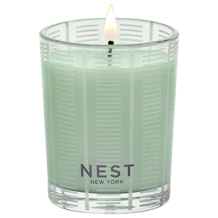 Image of an open Nest Wild Mint & Eucalyptus Candle variant: 2 oz (Votive)