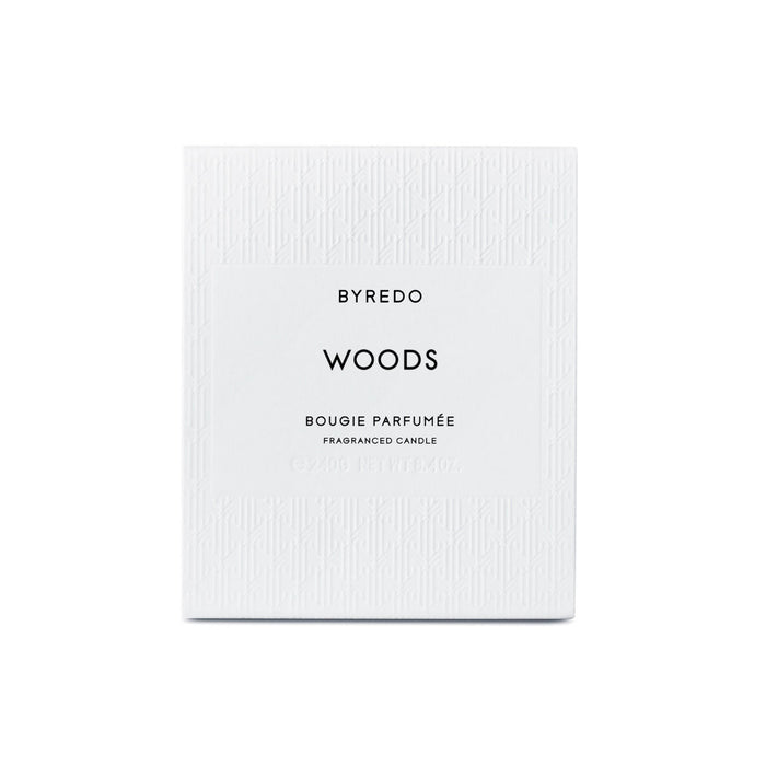 Image of the Byredo Woods Scented Candle box