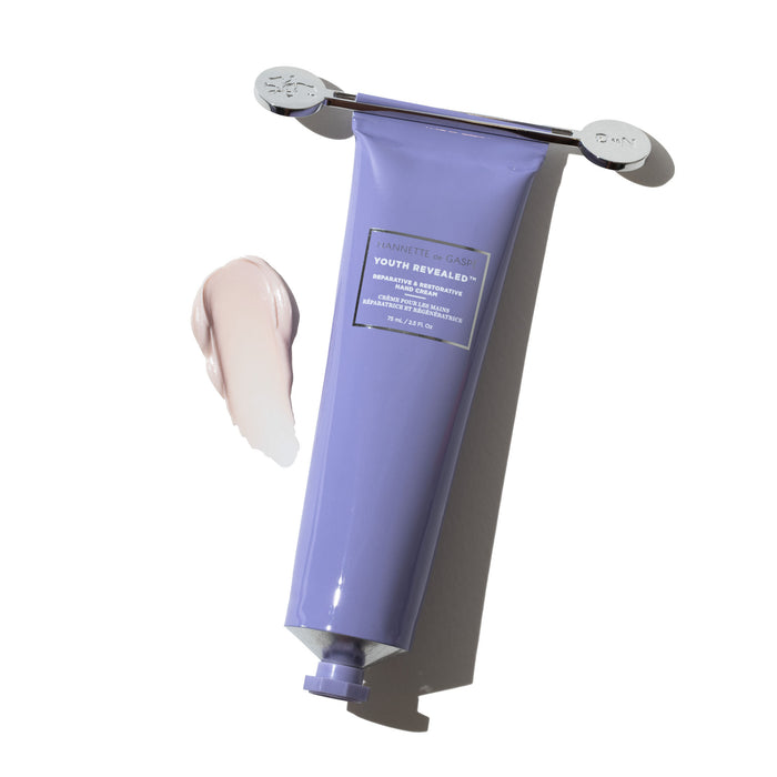 Lifestyle image of Nannette de Gaspé Youth Revealed Reparative & Restorative Hand Cream